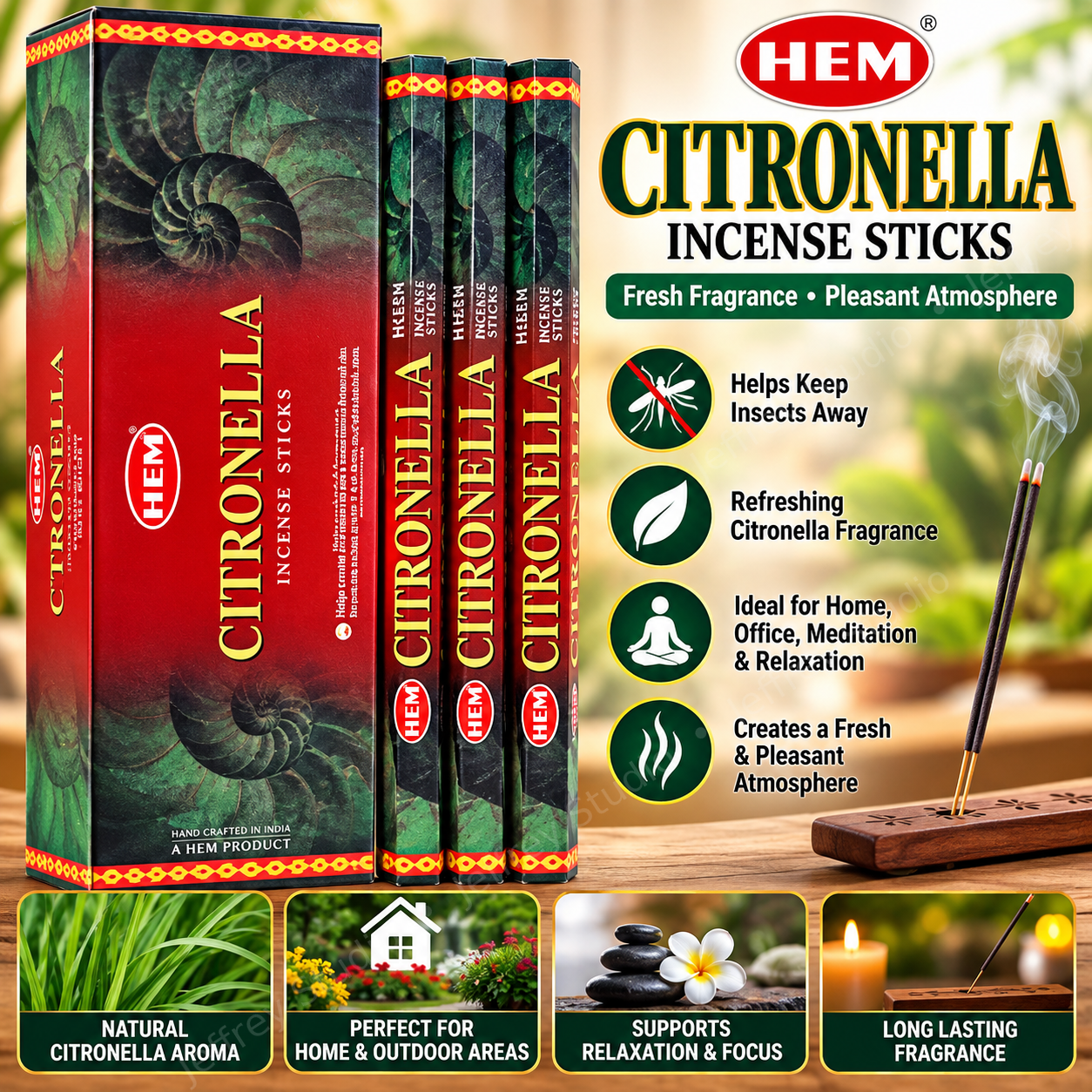HEM Citronella Incense Sticks